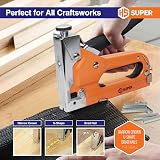 HS Super 3-in-1 Heavy Duty Staple Gun with Remover and 2250 Staples view 7