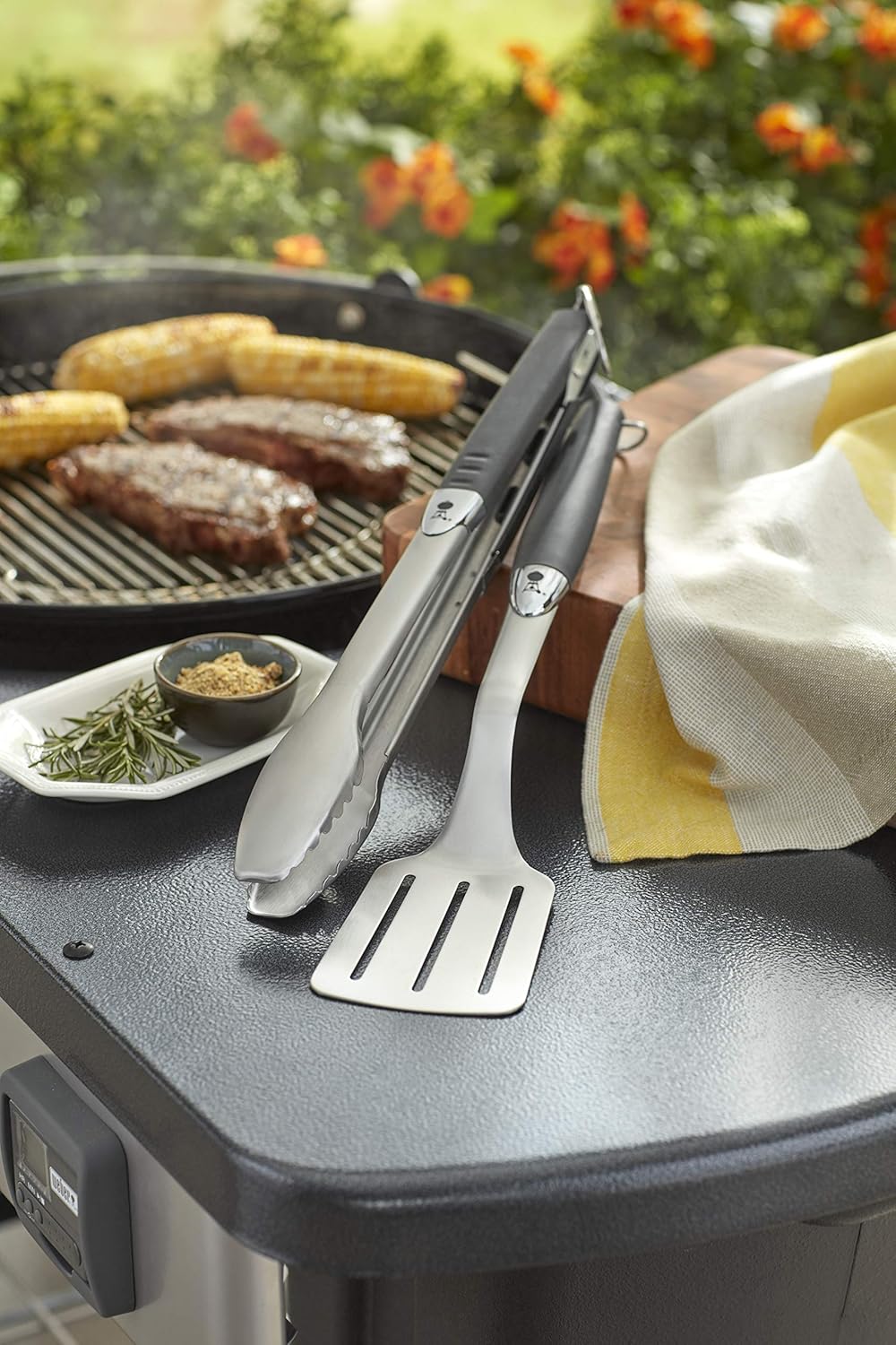 Barbecue Tool Sets Weber 10609 Premium Tool Set Black Patio Lawn Garden
