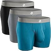 Real Men Bulge Enhancing Pouch Underwear for Men – 1, 3 and 6 Pack Set - Modal Boxer Briefs ABCD Pouch