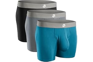 RM REAL MEN Real Men Bulge Enhancing Pouch Underwear for Men – 1, 3 and 6 Pack Set - Modal Boxer Briefs ABCD Pouch