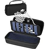 Rhino Valley Golf Glove Holder Case, Golf Accessories Organizer Bag with Glove Shaper for Phone, Gloves, Balls, Tees, Markers, Divot & Repair Tools, Gifts for Golfers Men Women