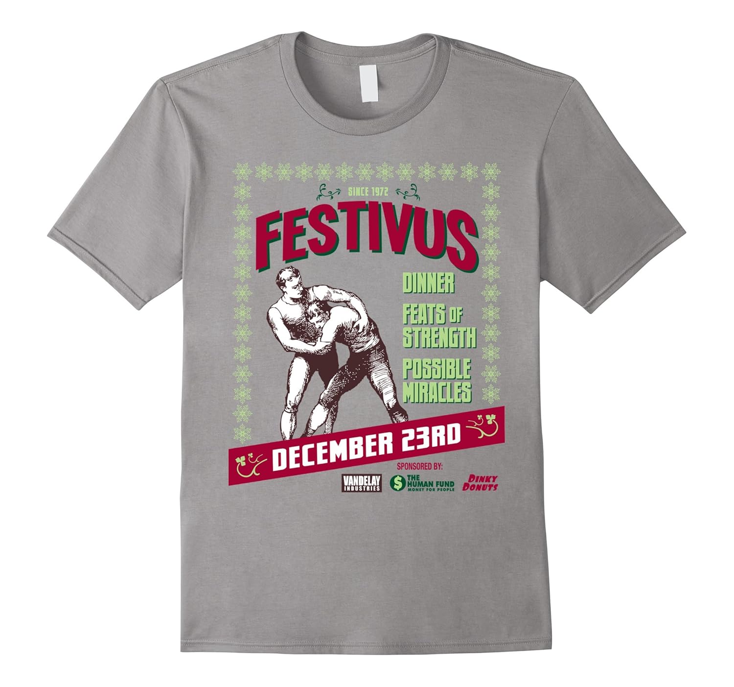 Feats of Strength Festivus Holiday Christmas T-Shirt-ANZ