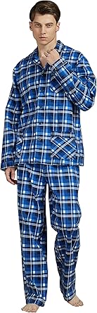 Global Herren Warm Flanell Pyjama Set Aus 100 Baumwolle Aus Zweiteiliger Schlafanzug Mit Langes Nachtwasche Hausanzug Mit Kordelzug Lang Hose Fur Mannlich Amazon De Bekleidung
