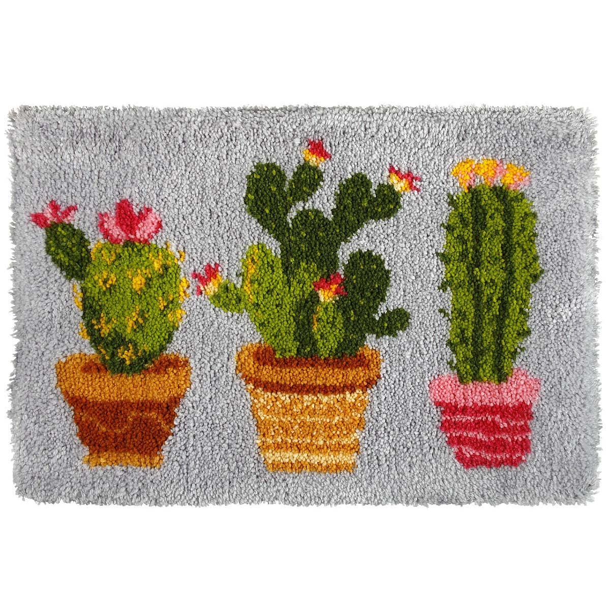 Orchidea Latch Hook Kit: Rug: Cactus, 74.5 x 50cm