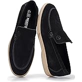 Project Cloud Mens Shoes 100% Genuine Leather Memory Foam Insole Loafers Slip On Shoes for Men - Venetian Men Casual Shoes Loafers for Men (Mark)