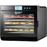 Magic Mill Food Dehydrator Machine - Digital Adjustable Timer | Temperature Control | Keep Warm Function | Dryer for Jerky, H