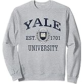 Yale Bulldogs Retro Vintage Crest Officially Licensed Sweatshirt