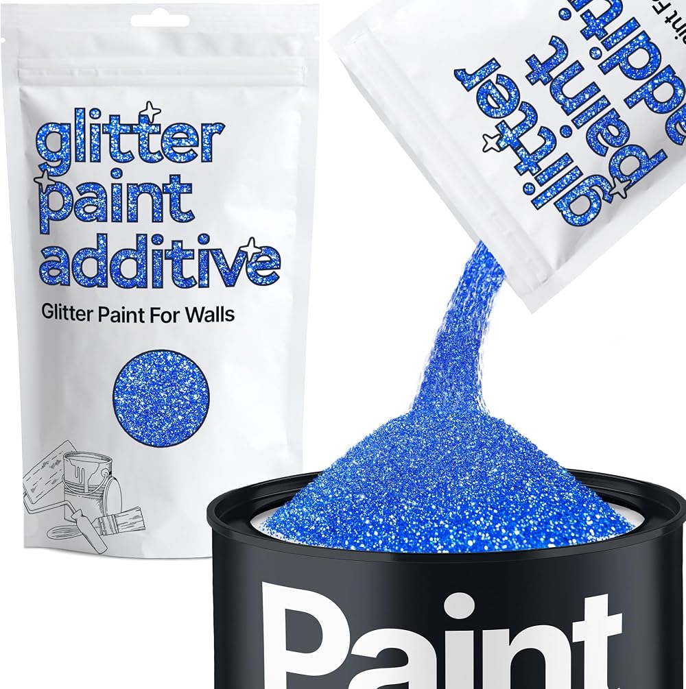 Hemway Sapphire Blue Glitter Paint Additive 100g for Emulsion Lacquer