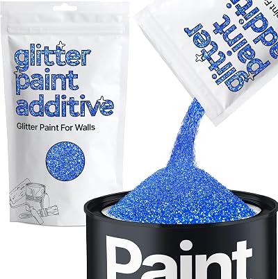 Hemway Sapphire Blue Glitter Paint Additive 100g for Emulsion Lacquer