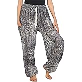 LOFBAZ Harem Pants for Women S-4XL Plus Yoga Hippie Boho Beach Travel Lounge PJs