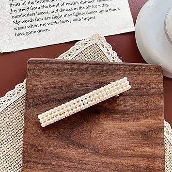Amazon Com Pearl Hair Clips For Girls Metal Hair Accessories For