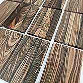 Premium Thai Ebony Woodworking Blank | Diospyros discolor | Exotic Royal Stripe Figured Wood | High Stability &amp; Density