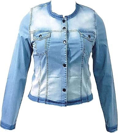 jaqueta jeans feminina curta desfiada