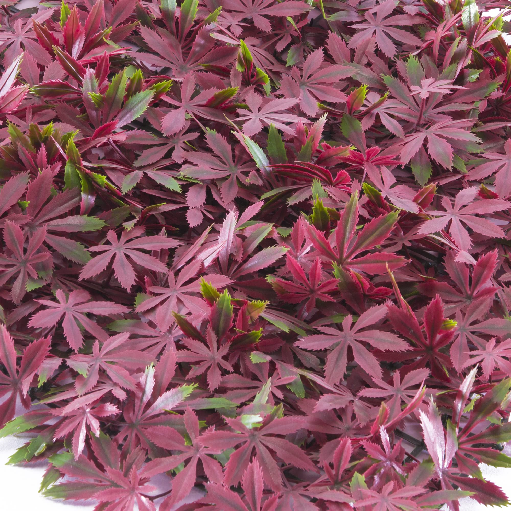 tenax Composite Panel with Artificial Leaves Type Red Maple, Divy Panel Arce 0.5x0.5m for Vertical Garden Wall Decoration