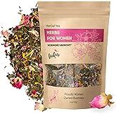Raw Herbs for Women Herbal Tea Blend with Lemon balm, Raspberry leaf, Calendula, Rose, St. John's wort (Herbal Tea)