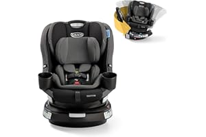 Graco EasyTurn 360 2-in-1 Convertible Car Seat, 360 Degree Rotating Infant to Toddler Rotating Car Seat, 2 Modes Forward and Rear Facing, Slim Design, Cyran