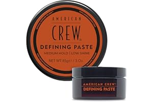 American Crew Men's Hair Defining Paste, Like Hair Gel with Medium Hold Hair Gel & Low Shine, Stocking Stuffer for Him, 3 oz