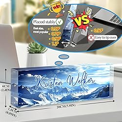 Custom Office Name Plate for Desk - Desk Name Plate
