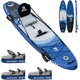 iTAOSTAR Wild Whisper-Gliding the Wild, 12'x35, Paddle Board w/All Gear | More balance w/long &amp; wide board; More adventure w/seat; More fun w/5 fins; More lively w/camera mount &amp; flag; Full gear