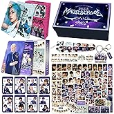 KPOPBP SKZ Magic School Album Merch Gift Box Set 4TH SKZ FANMEETING KPOP Merchandise 110 PCS Photocards,90 PCS Stickers, Gift for SKZ Boys and Girls