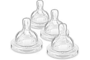 Philips Avent Anti-colic Baby Bottle Fast Flow Nipple, 4pk, Flow 4, SCF424/47