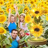 Touloube Sunflower Glass Dome LED Gift for Women Mothers Day Birthday view 3