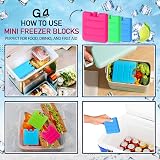 G4GADGET 8cm Freezer Blocks Pack of 6 Reusable Ice Packs for Lunch Boxes view 6