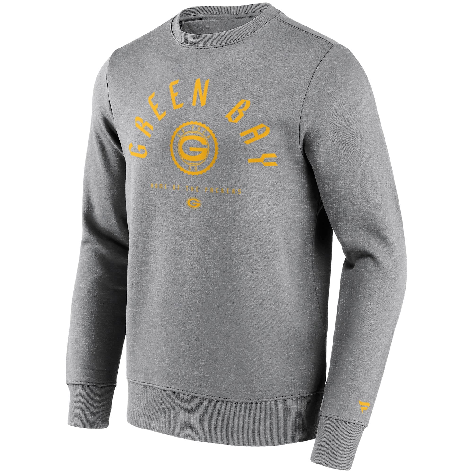 Fanatics Green Bay Packers Stamp NFL Crew Sweatshirt Grey