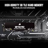Corsair MP700 PRO 2TB PCIe Gen5 x4 NVMe 2.0 M.2 2280 SSD Black view 6