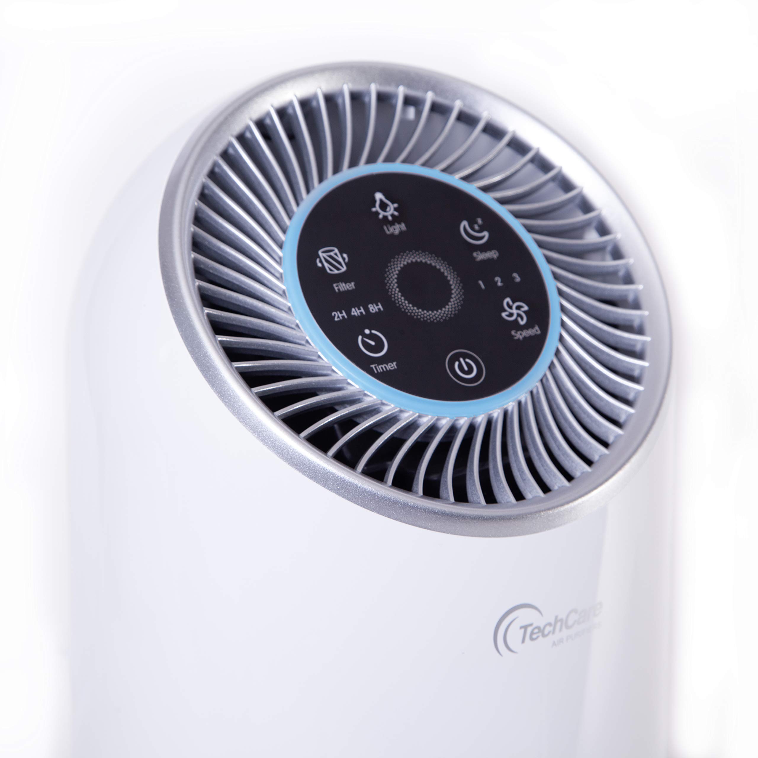 Air Purifier Bedroom Office Use [True Hepa] Filter Silent Comfort White Noise Smart Air Cleaner Smokers Eliminate Allergies Odor Dust Eliminator High Efficiently Carbon Filters [California Compliant]