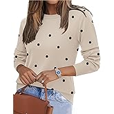 Zeagoo Womens 2026 Fall Sweaters Long Sleeve Tops Classic Crew Neck Pullover Sweaters Loose Dressy Casual Basic Clothes