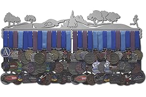 Allied Medal Hangers - Trailscape - Male or Female Runner - Multiple Variations Offered - Sports Awards Holder Display Hanger Rack