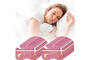 Amaxiu Adult Sleep Mouth Tape, 60 Count Anti-Snoring Strips for Improved Nose Breathing and Snore Reduction Pain-Free Removal Strips Gentle Elastic Mouth Tape for Sleeping