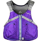 Stohlquist PFD for Women. Purple FLO Lifejacket with Chest Contoured for Women's Fit. Kayaking, Boating, All Water Sports.