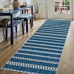 SERISSA Washable Runner Rug,2x6 Soft Non Slip Boho