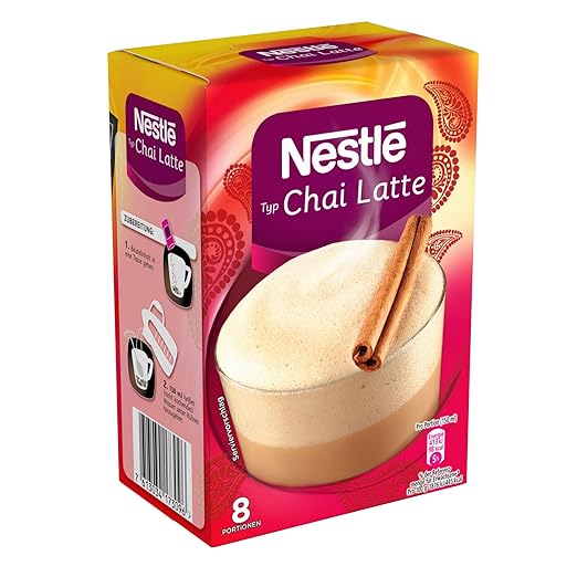 Nestlé Chai Latte in der Faltschachtel (8 Beutel à 22 g), 4er Pack (4 x