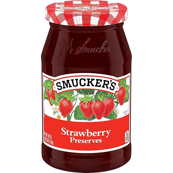 SMUCKER’S STRAWBERRY PRESERVES, 18 OUNCES