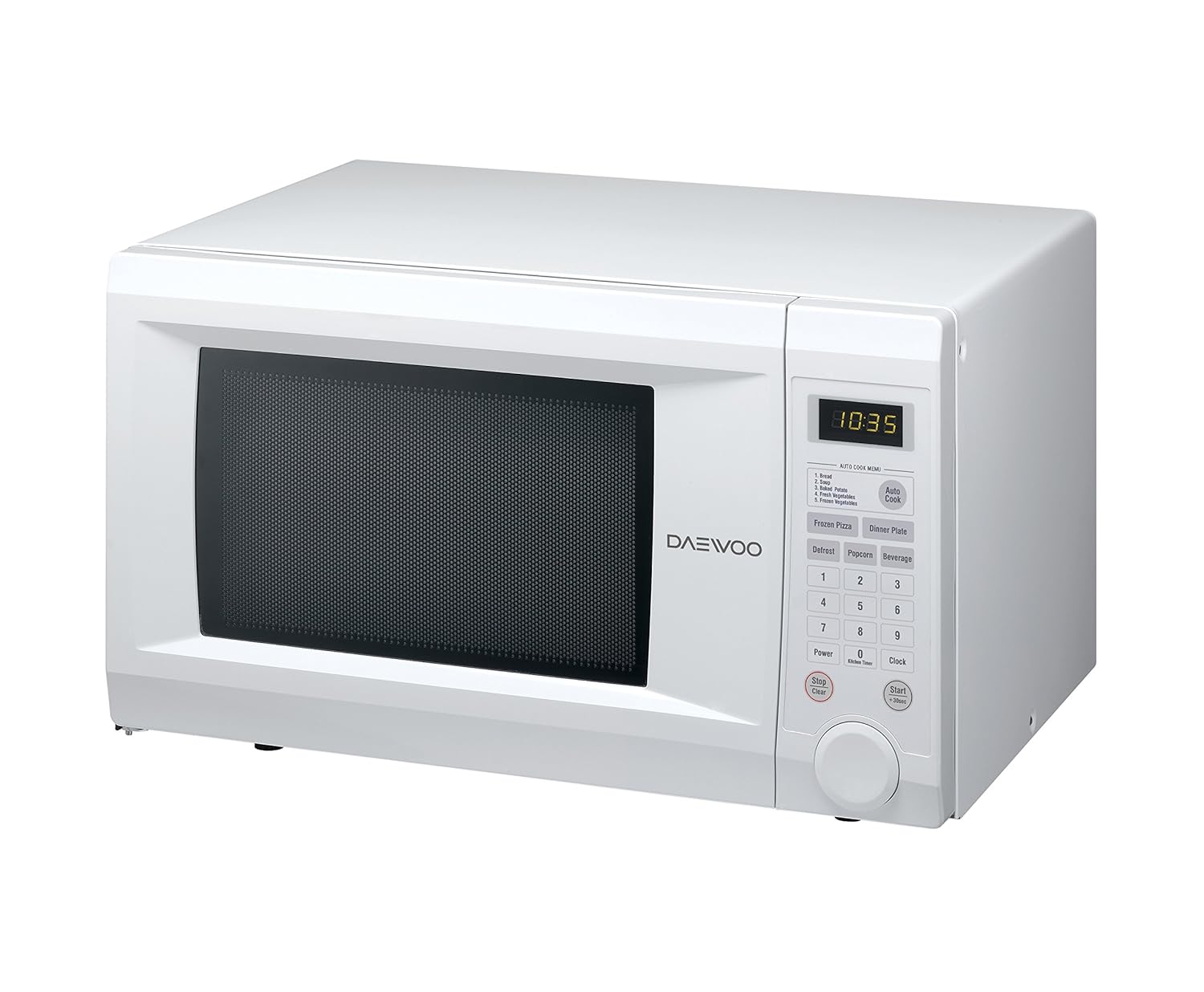 Amazon.com: Daewoo KOR-1N0A Countertop Microwave Oven 1.1 Cu. Ft., 1000W |  White: Cell Phones & Accessories
