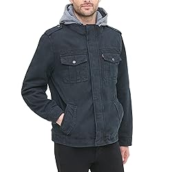 Levi's Men's Washed Cotton Military Jacket with