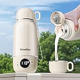 Portable Bottle Warmer for Travel– Warm Baby Formula, Breastmilk, or Water, 13.5oz Milk Warmer with Precise Temp Control & Long Battery Life, Super Fast Charging Baby Bottle Warmer for On-The-Go