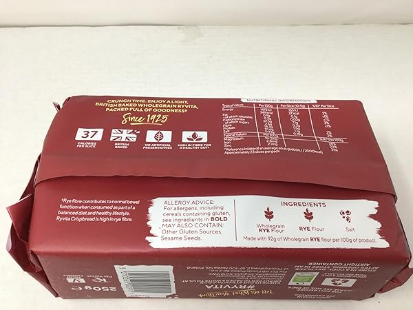 RYVITA DARK RYE CRISPBREAD (250G)
