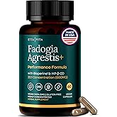 Organic Fadogia Agrestis 600mg for Natural Test Support (2X More Pure - 3X More Absorbent) Athlete Approved - Supports Muscle Growth & Recovery, Healthy Energy Levels, Drive, Stamina & Mood - 60ct