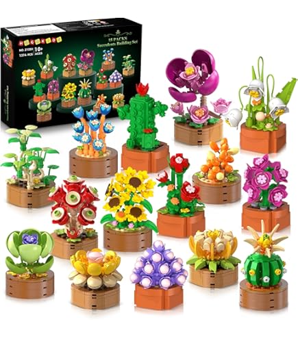 Amazon.com: BIZNESMEN 1403 PCS Mini Succulent Building Blocks Set