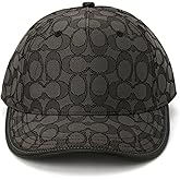 COACH Signature C Jacquard Baseball HAT Charcoal