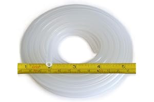 COLD & COLDER Pure Silicone Tubing - 1/8" ID x 1/4" OD - High Temp Kink-free Hose Tube 500F (5 Feet)