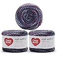 Red Heart Roll with It Melange Autograph Yarn - 3 Pack of 150g/5.3oz - Acrylic - 4 Medium (Worsted) - 389 Yards - Knitting/Crochet