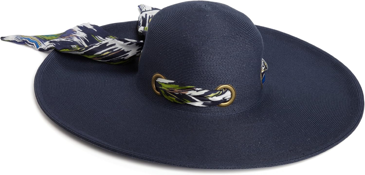 sun hat with scarf tie