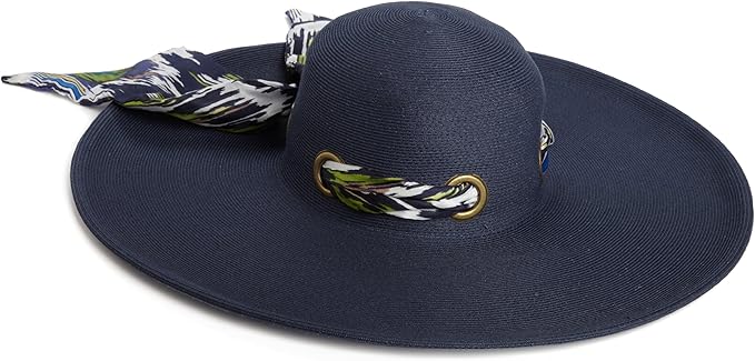 floppy hat with scarf