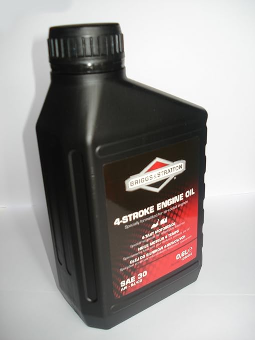 Bote de 0, 6 litros de aceite Briggs Stratton SAE 30 4 tiempos ...