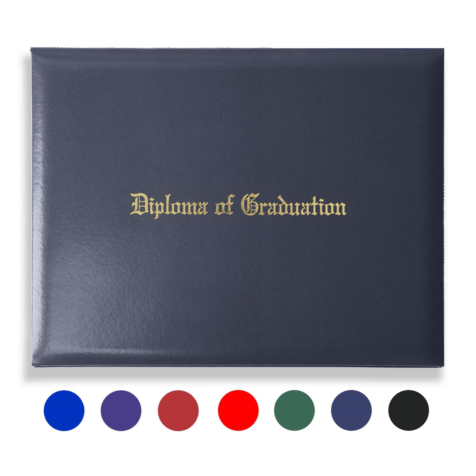 Photo 1 of YIIOSS Diploma Holder Diploma Covers 8.5”x11” Imprinted “Diploma of Graduation”for Graduation Certifications Folder,Navy Blue,1-Pack